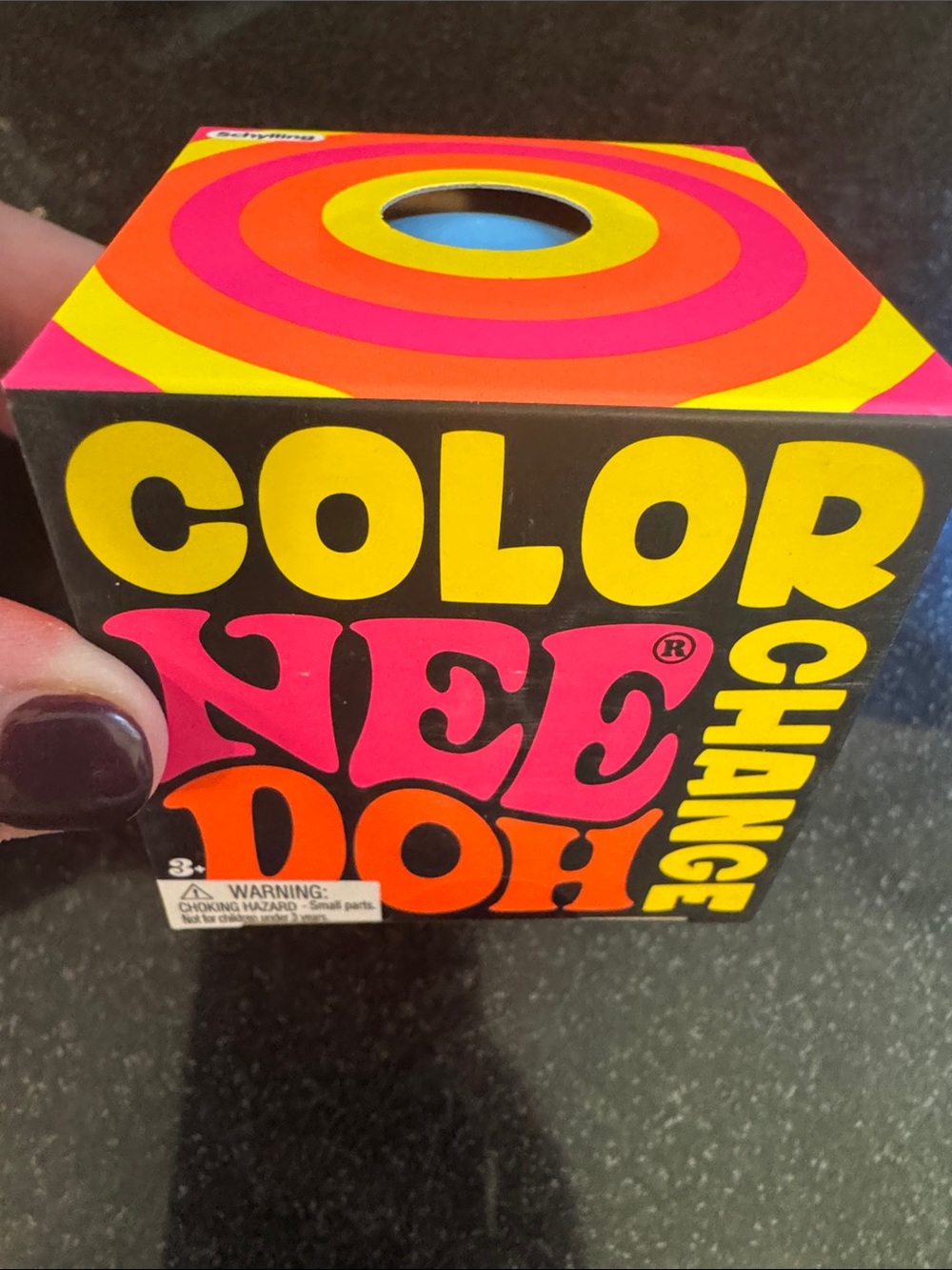 NIB 100% Auth NeeDoh Color Change Stress Ball - blue